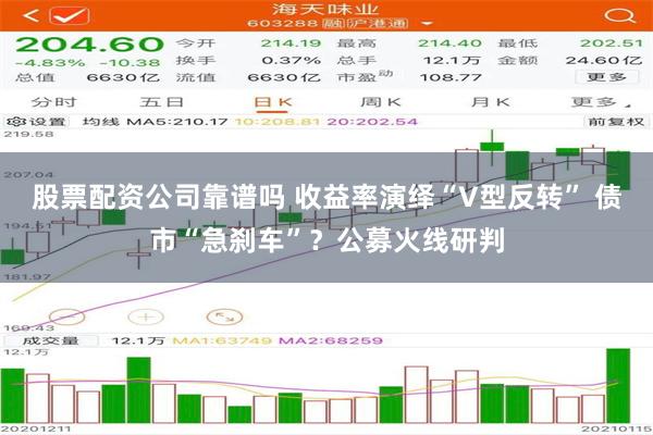 股票配资公司靠谱吗 收益率演绎“V型反转” 债市“急刹车”？公募火线研判