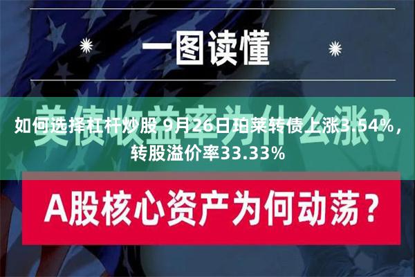 如何选择杠杆炒股 9月26日珀莱转债上涨3.54%，转股溢价率33.33%