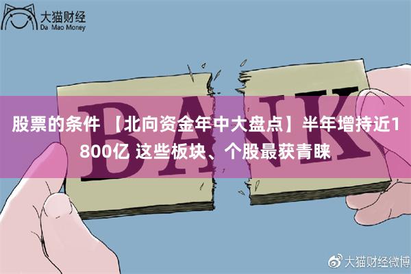 股票的条件 【北向资金年中大盘点】半年增持近1800亿 这些板块、个股最获青睐